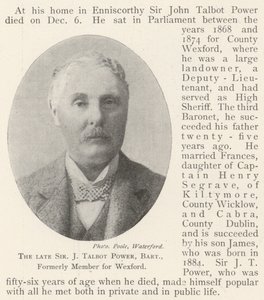 Merhum Sir J Talbot Güç, Baronet, eskiden Wexford Üyesi by English Photographer