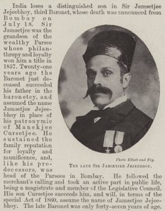 Merhum Sir Jamsetjee Jejeebhoy by English Photographer
