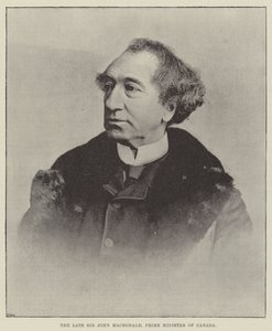 Merhum Sir John Macdonald, Kanada Başbakanı by English Photographer