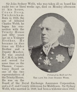 Merhum Sir John Sydney Webb by English Photographer