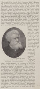 Merhum Sir Noel Paton, RSA, İskoçya için Majesteleri Limner by English Photographer