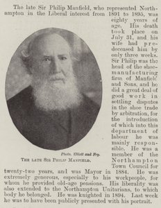 Merhum Sir Philip Manfield by English Photographer