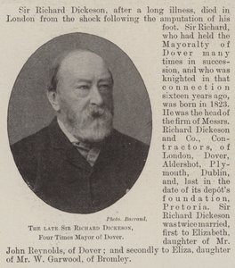 Merhum Sir Richard Dickeson, Dört Kez Dover Belediye Başkanı by English Photographer