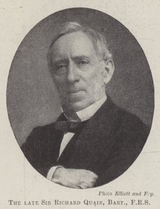 Merhum Sir Richard Quain, Baronet, FRS by English Photographer