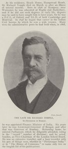 Merhum Sir Richard Temple, Bombay Eski Valisi by English Photographer