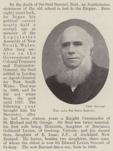 Merhum Sir Saul Samuel by English Photographer