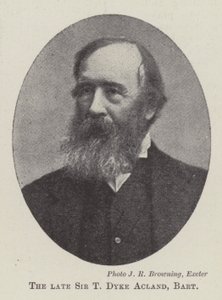 Merhum Sir T Dyke Acland, Baronet by English Photographer