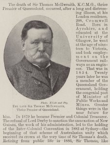 Rahmetli Sir Thomas McIlwraith, Queensland