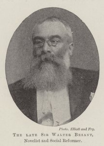 Merhum Sir Walter Besant, Romancı ve Sosyal Reformcu by English Photographer