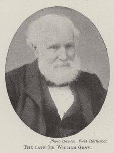 Merhum Sir William Gray by English Photographer