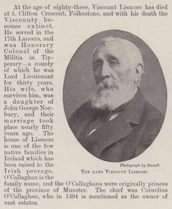 Merhum Vikont Lismore by English Photographer