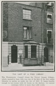 Trevor Meydanı Kütüphanesi, Westminster by English Photographer