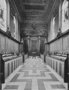Trinity College Şapeli (b/w fotoğraf) by English Photographer