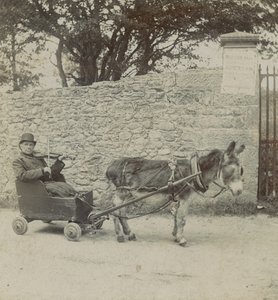 Eşek Tarafından Çekilen Kemancı by English Photographer
