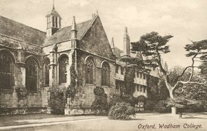 Wadham College, Oxford, Oxfordshire (s/b fotoğraf) by English Photographer
