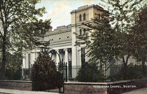Wesleyan Şapeli, Boston (renkli fotoğraf) by English Photographer