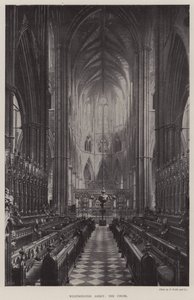 Westminster Abbey, Koro by English Photographer
