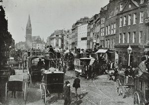 Whitechapel High Street, doğuya bakıyor, 1890 by English Photographer