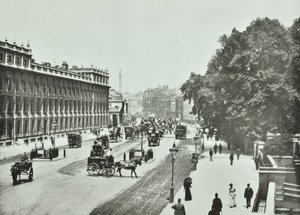 Whitehall, Westminster LB: kuzeye bakış, 1890 by English Photographer
