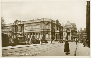 Wolverhampton Sanat Galerisi, Lichfield Caddesi (s/b fotoğraf) by English Photographer