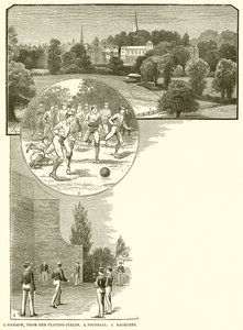 1. Oyun Alanlarından Tırmık. 2. Futbol. 3. Raketler by English School