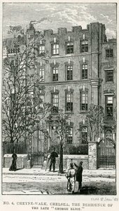4 Cheyne Walk, Chelsea, merhum George Eliot