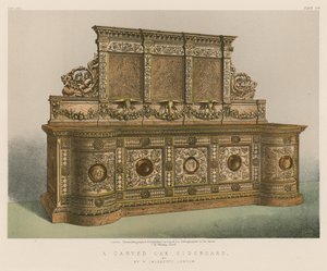 Oyma Meşe Büfe, Bay W Caldecott, Londra by English School