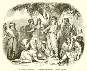İngiliz Paganlara Vaaz Eden Bir Hristiyan Misyoner.--Mortimer by English School