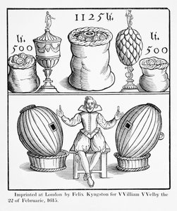 William Welby için Felix Kyngston tarafından basılan Virginia için Büyük Daimi Piyangonun Sonraki Çekilişinin Tarihini Tespit Eden Bir Bildiri, Londra, 1615 by English School