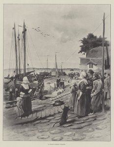 Hollandalı Bir Balıkçı Köyü (lito) by English School