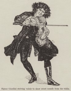 A Fiddle with One Tune, RE Francillon (gravür) by English School