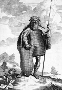Cornelis Huyberts tarafından oyulmuş bir Marcoman, Caesars Commentaries
