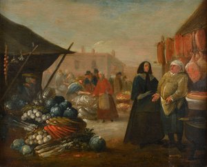 Bir Pazar Sahnesi by English School