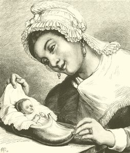 Bir Cücenin Beşiği (gravür) by English School