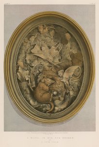 A Cain tarafından Bronz için Balmumundan Bir Model, Paris (kromolito) by English School