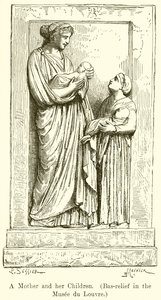 Bir Anne ve Çocukları. (Musee du Louvre