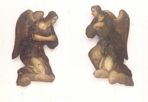 Bir Çift Melek (panel) by English School