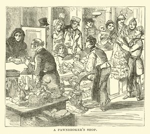Bir tefeci dükkanı by English School