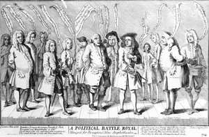Broughtons Yeni Amfitiyatrosu için Politik Bir Battle Royale Tasarımları, c.1743