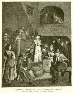 Onyedinci Yüzyılda Bir Quaker Buluşması by English School