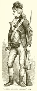 Gerçek Bir Amerikan Silahşörü, 1774 by English School