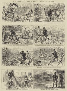 Romatizmal Bir Adamın Arkadaşıyla Attığı (gravür) by English School