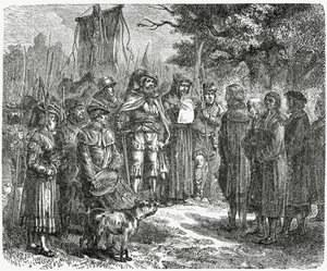 Haraç isteyen Hırsız Şövalye, 1882 by English School