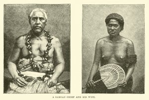 Bir Samoalı Şef ve eşi by English School