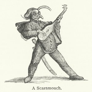 Bir Scaramouch (gravür) by English School
