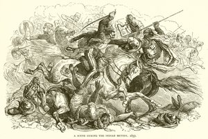 Hint İsyanı sırasında bir sahne, 1857 by English School