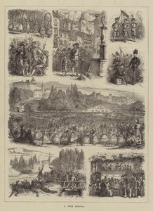 Bir İsviçre Festivali (gravür) by English School