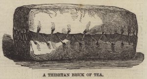Bir Tibet Çay Tuğlası (gravür) by English School