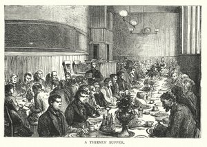 Hırsızların Yemeği (gravür) by English School