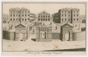 Foundling Hastanesinden Bir Görünüm, Londra by English School